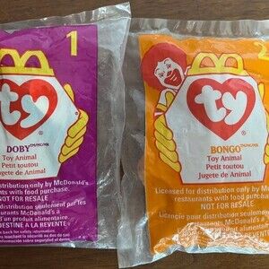 Vintage MCDONALDS Teenie Beanie Babies Set